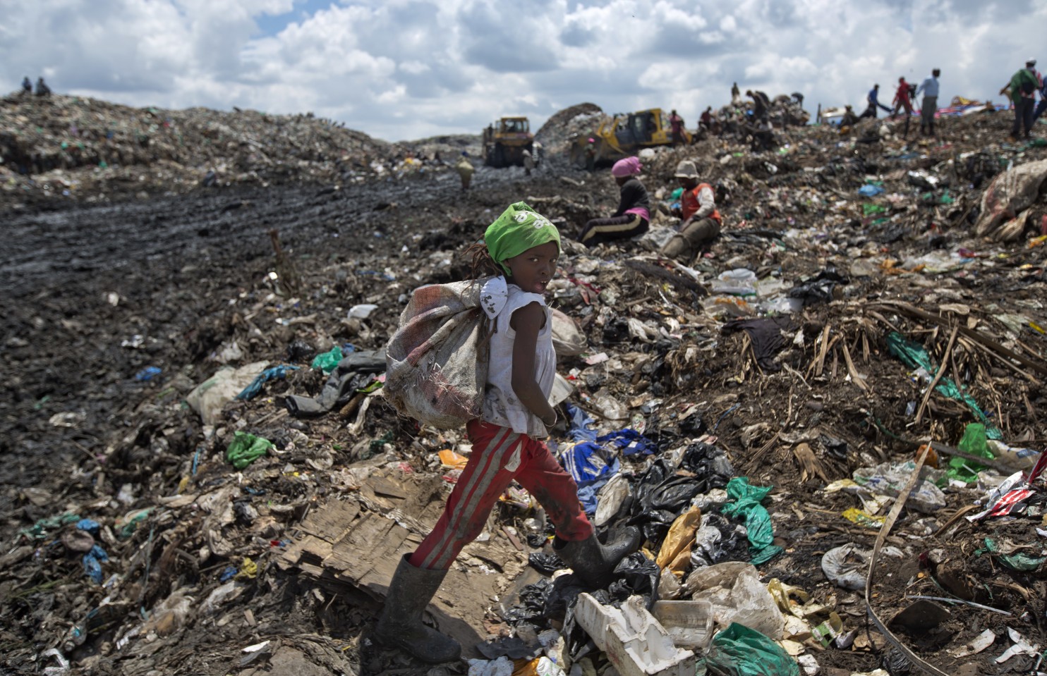 plastic mountain